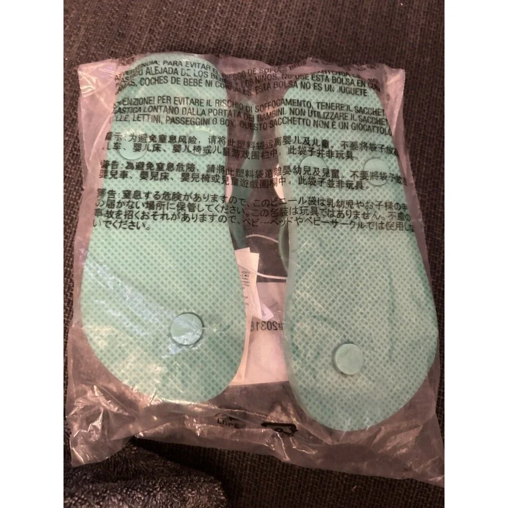 Toddler 7 Flip Flops PINK TEAL Flamingo Sandals NEW Old Navy Kid
